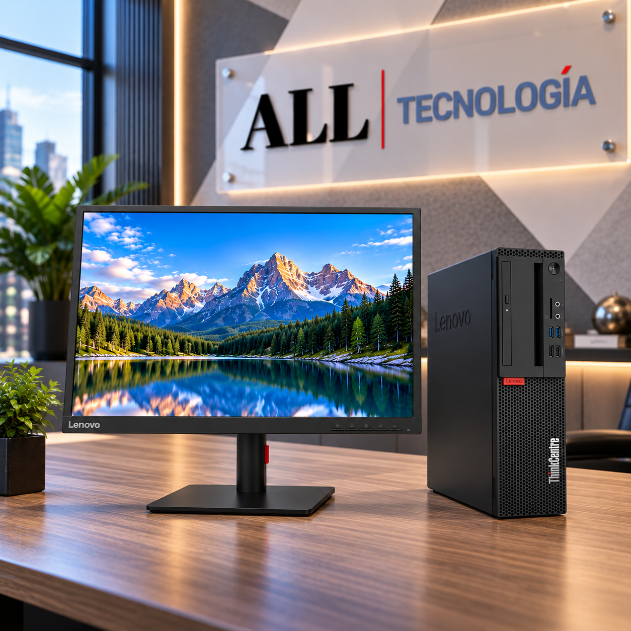 LENOVO THINKCENTRE M720S CON MONITOR - Imagen 3